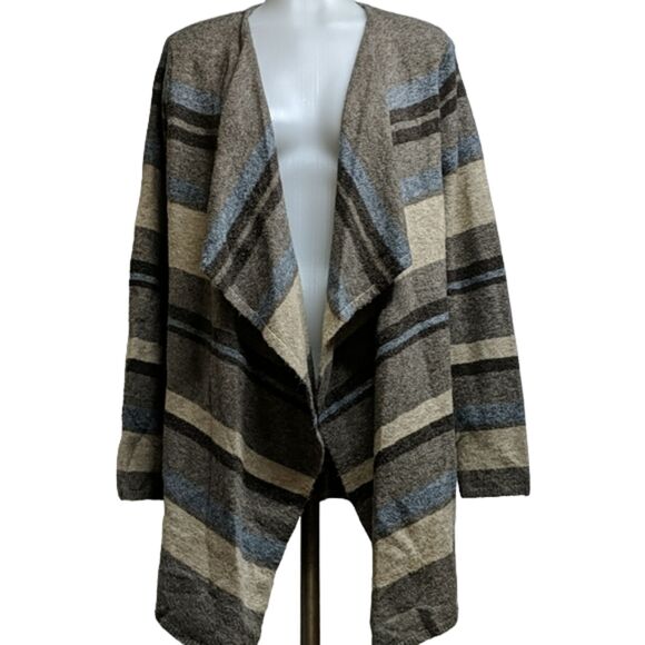 Rebecca Elliot Waterfall Sweater Women Size Medium Wool Blend Open Cardigan M - Picture 1 of 7
